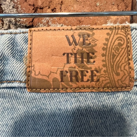 Free People We the Free Deep Trance Dropped Barrel Boyfriend Jeans Women's 28 - Picture 13 of 14